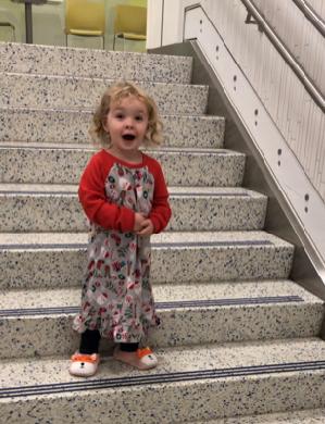 The magical singing steps at BCH.