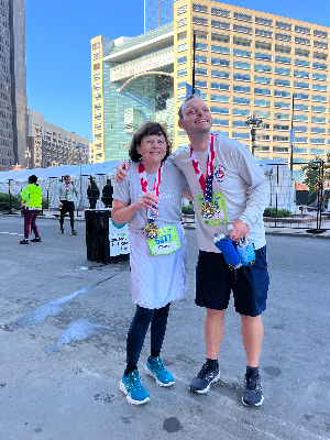 First Marathon with my son Tim
