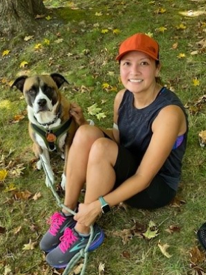 Me And my good boy, Indy,  after training for my last marathon