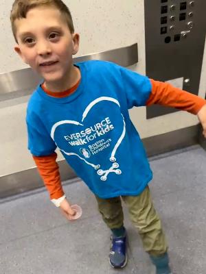 Jasper @ BCH Waltham getting his hearing tested